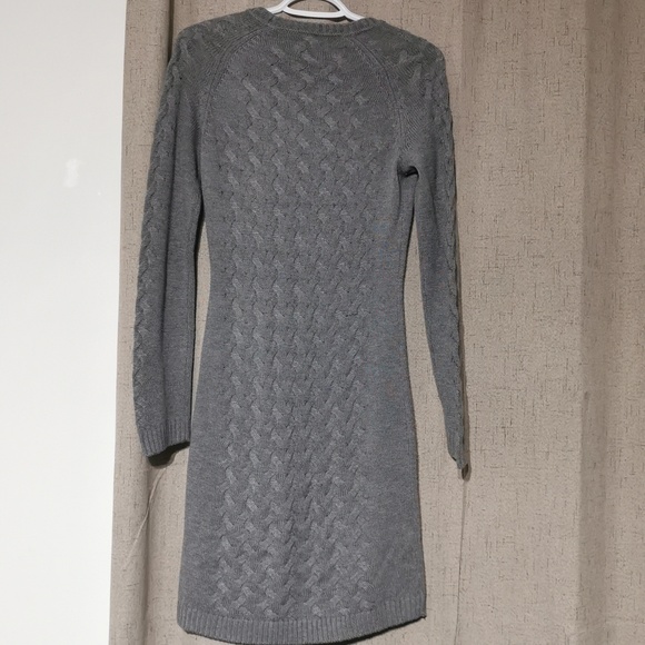 Calvin Klein Size Small Grey Sweater Dress - Picture 2 of 4